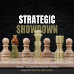 Marble 30cm Chess Set - Verona & Green