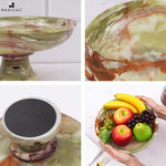 Radicaln Marble Fruit Bowl Black 10"x5" Inch Design A