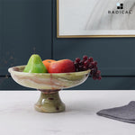 Radicaln Marble Fruit Bowl Black 10"x5" Inch Design A