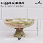 Radicaln Marble Fruit Bowl Black 10"x5" Inch Design A