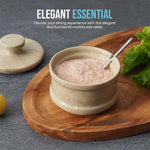 Marble Salt Cellar With Lid & Spoon