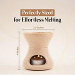 4" Marble Butter Warmer For Melting Chocolate & Seafood For Parties