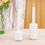 Travertine Candle Holder for Party Dining Table and Home Décor -  Candlestick Holders