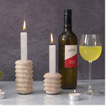 Travertine Candle Holder for Party Dining Table and Home Décor -  Candlestick Holders