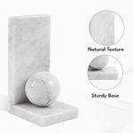 8" Marble Bookends For Home & Office desk - Heavy Duty Bookholder