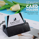 Business Card Holder-Premium Marble -Office Desk Organizers