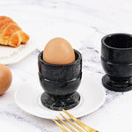 Egg Cups Set of 2 Natural Marble Egg Container