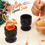 Egg Cups Set of 2 Natural Marble Egg Container