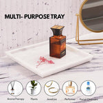 Fancy Marble Fascinated Square Tray -  Perfume Tray