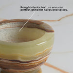 Radicaln Natural Marble Fancy Mortar & Pestle Set