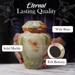 Marble 6" Small Urns for Cremation and Memorial Ashes