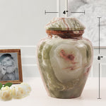 Marble 6" Small Urns for Cremation and Memorial Ashes