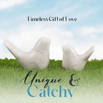 Marble Love Birds Centerpiece Statue For Living Room & Garden Décor
