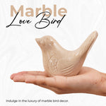 Marble Love Birds Centerpiece Statue For Living Room & Garden Décor