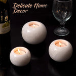 Radicaln Marble Tealight Candles Holder Set of 3 For table decorations