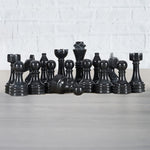 Handmade Black and White Premium Quality Chess Figures - Suitable for 16 - 20 Inches Chess Board