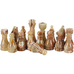 Handmade White and Green Premium Quality Chess Figures  