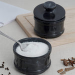 Marble Salt Cellar With Lid - Kitchen Essentials