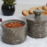 Marble Salt Cellar With Lid - Kitchen Essentials