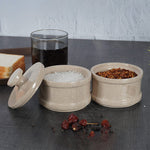 Marble Salt Cellar With Lid - Kitchen Essentials