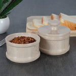 Marble Salt Cellar With Lid - Kitchen Essentials